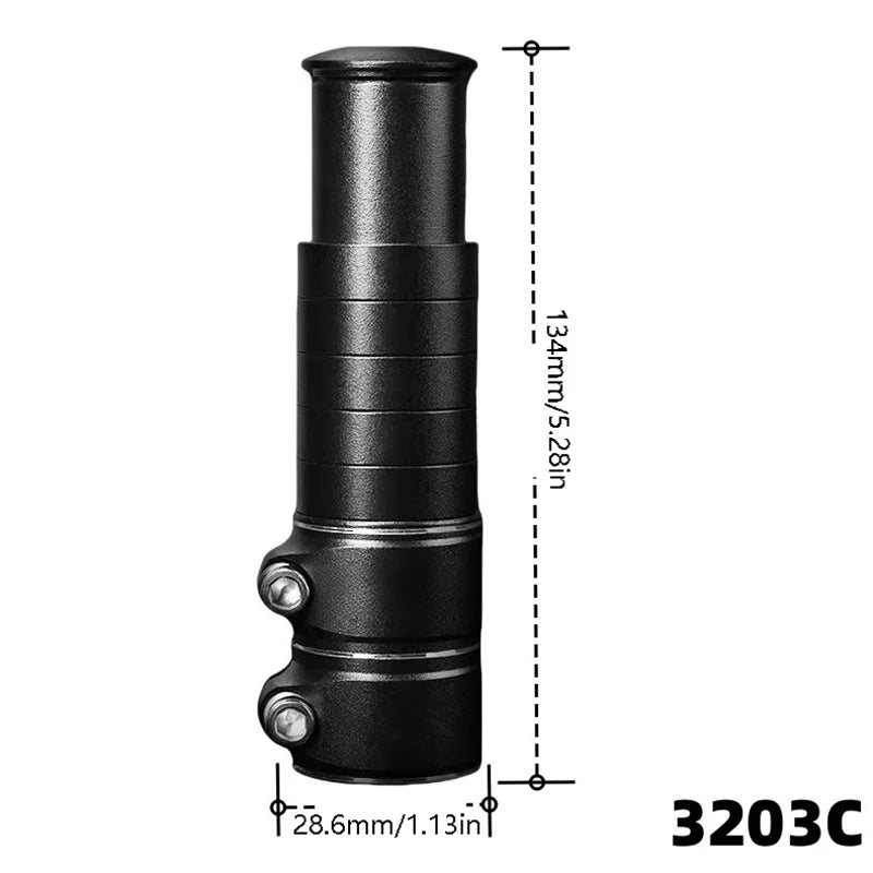 Bike Stem Fork Bicycle Handlebar Extension Riser Rise Up Adapter Qme