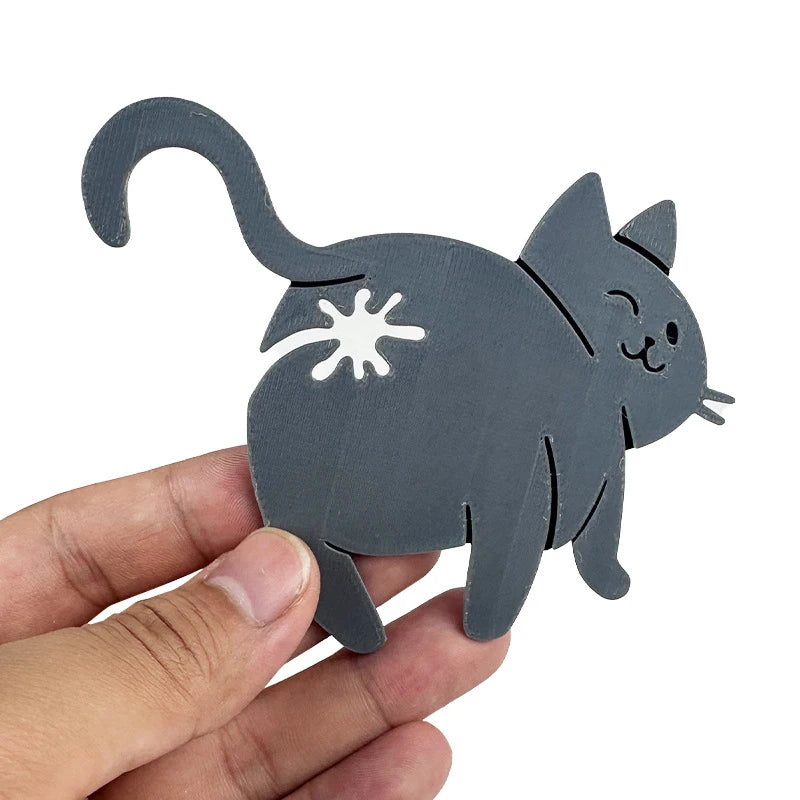 3D Cat Butt Bread Bag Clip Snack Sealing Novelty Kitchen Gadget Food Qme