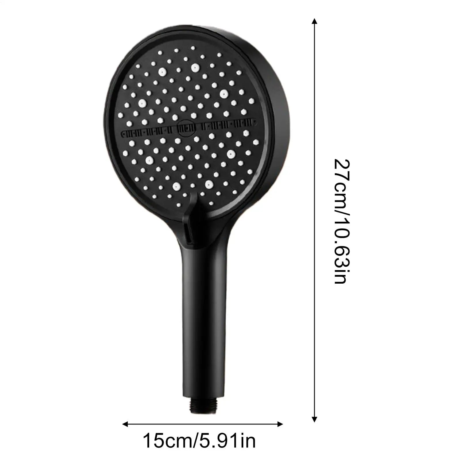 Pressure Shower Heads 7-Mode Handheld Head Rust-proof Replacement Qme