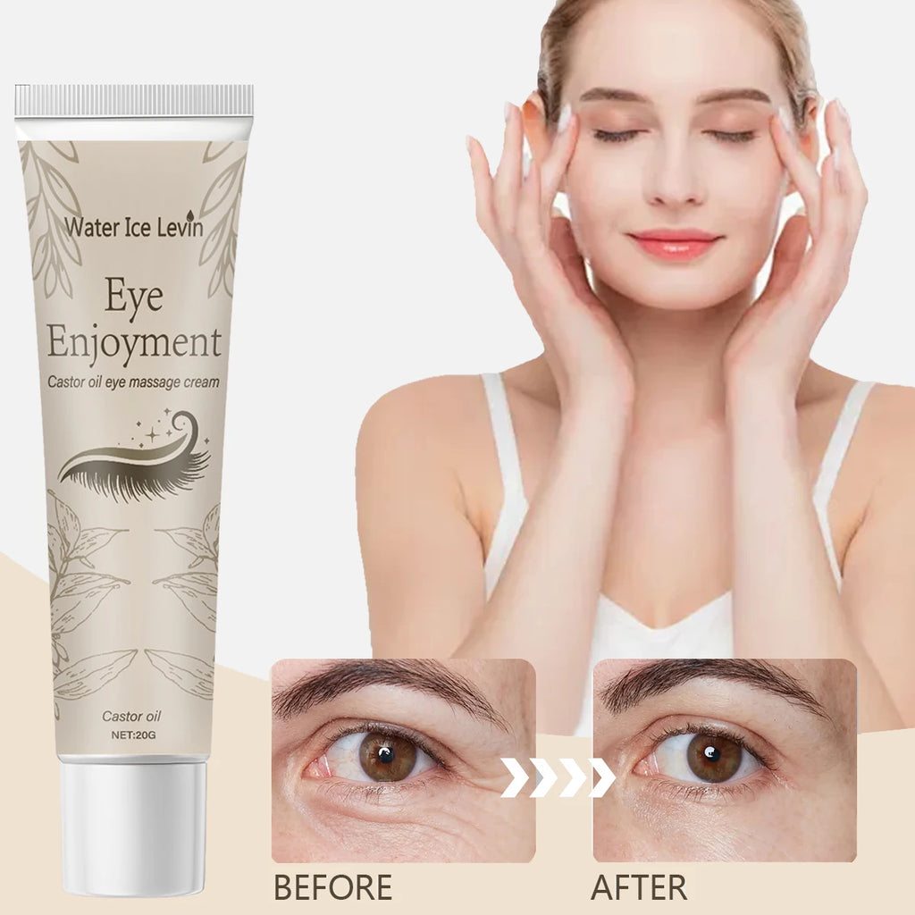 Water Ice Levin Castor Oil Eye Massage Cream 20g | Deep Anti-Wrinkle + Firming Treatment | Banish Bags, Dark Circles & Fine Lin Qme