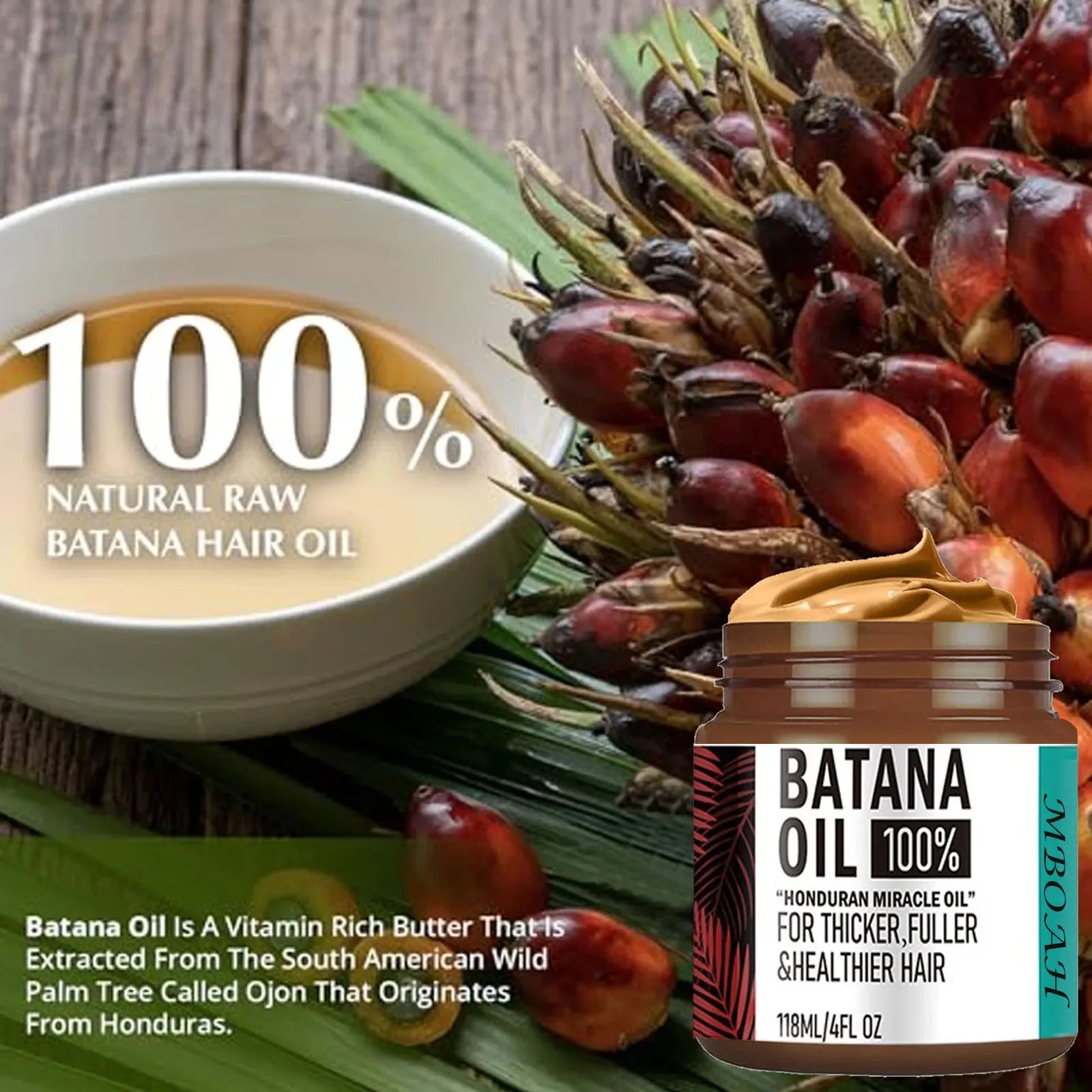 100 Unrefined Batana Oil Hair Conditioner- Get Fuller Thicker Qme