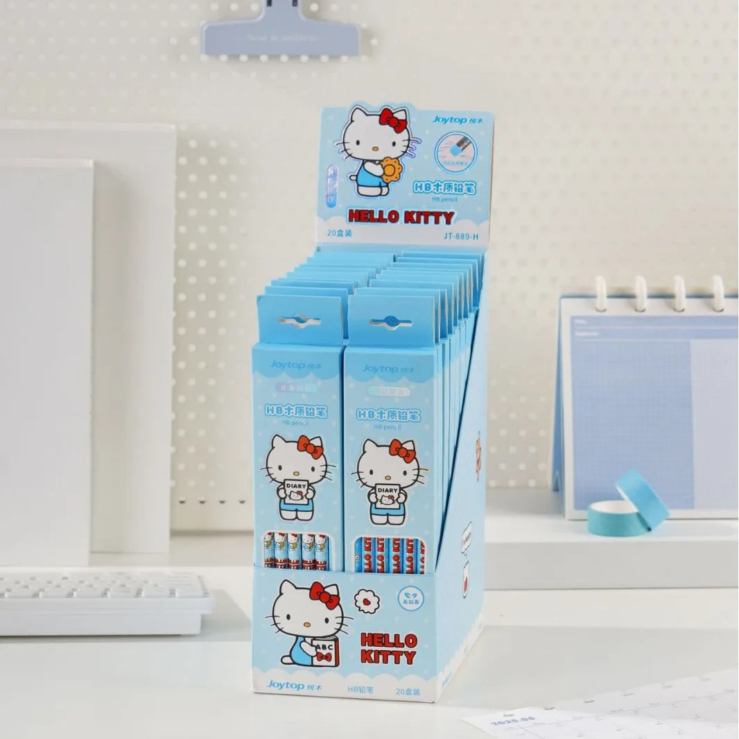 Hello Kitty Pencil Student Hello Kitty HB Triangular Pencil for Beginners: Drawing, Writing, and Sketching Qme 3 Random Single Bo