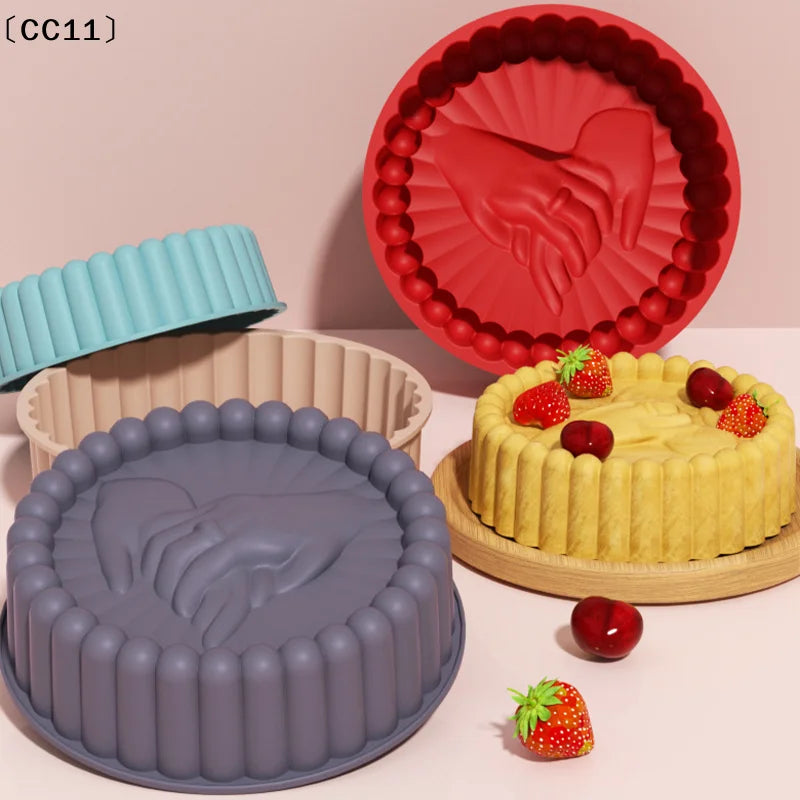 Charlotte Cake Pan Silicone Cheesecake Nonstick Round Baking Mold Qme