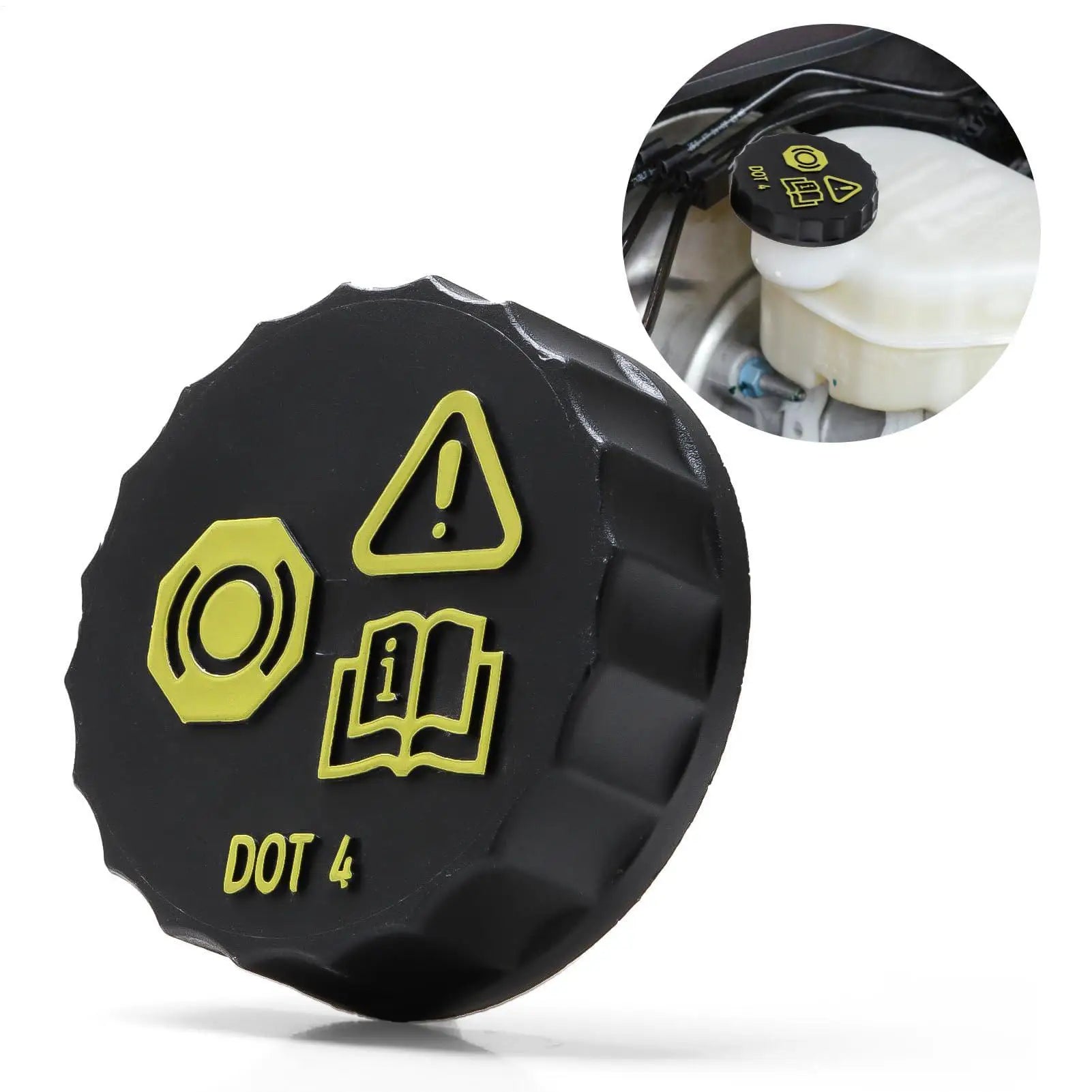 NEW Brake Reservoir Cap Double-layer Dust Protection Brake Cap Replacement For Travel Adventure Vehicles Industrial Motorcycle Qme Default Title
