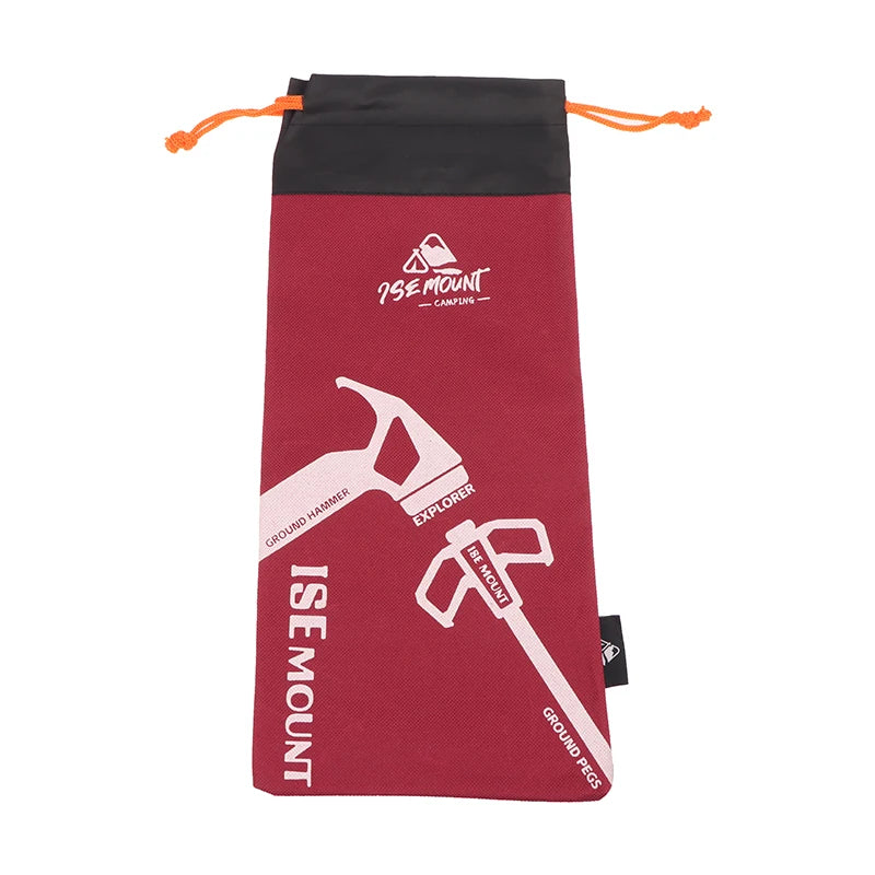 Oxford Cloth Tent Pegs Nails Storage Bag Portable Stake Bags Qme Red