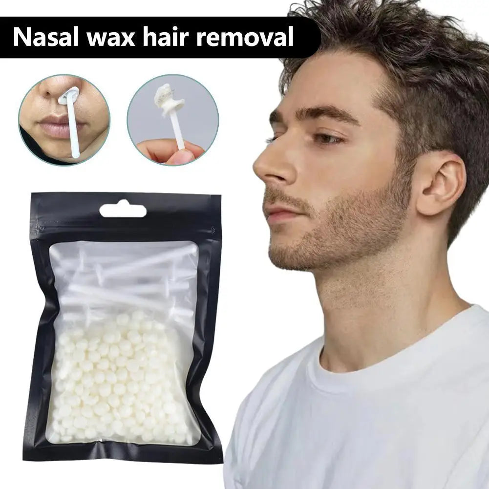 Portable Nose Wax Kit Painless Ear Nose Hair Removal Wax Kit Sticks Nail Wax Cleaning Nose Beauty 25g/50g For Men And Women Qme