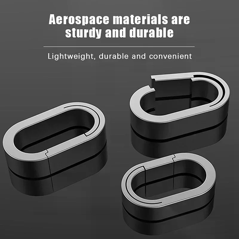 Titanium Alloy Mini Key Ring Connection Buckle Universal Joint Qme