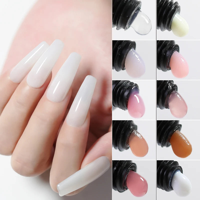 Nail Extension Gel Builder French Jelly Quick Construction Semi Qme