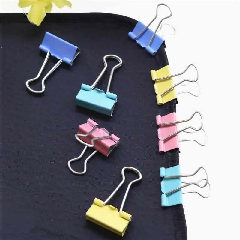 Metal Long Tail Clip Receipt Colored Swallowtail Paper Material Qme