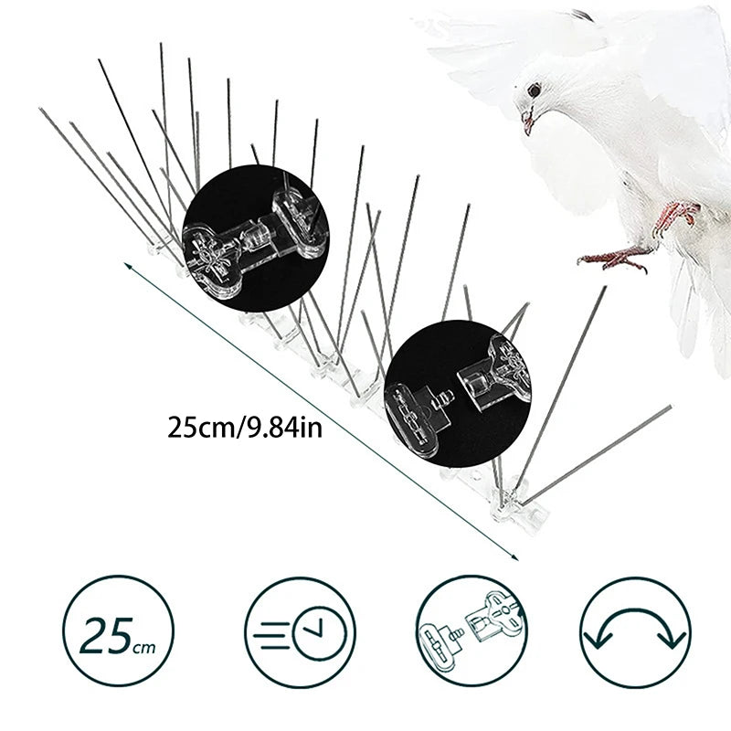 Balcony Anti-bird Repellent Thorn Nail Pest Control Stainless Steel Qme