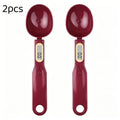1 0 1- LCD Digital Food Scale Measuring Spoon Coffee Powder Milk Qme Purple 2pcs