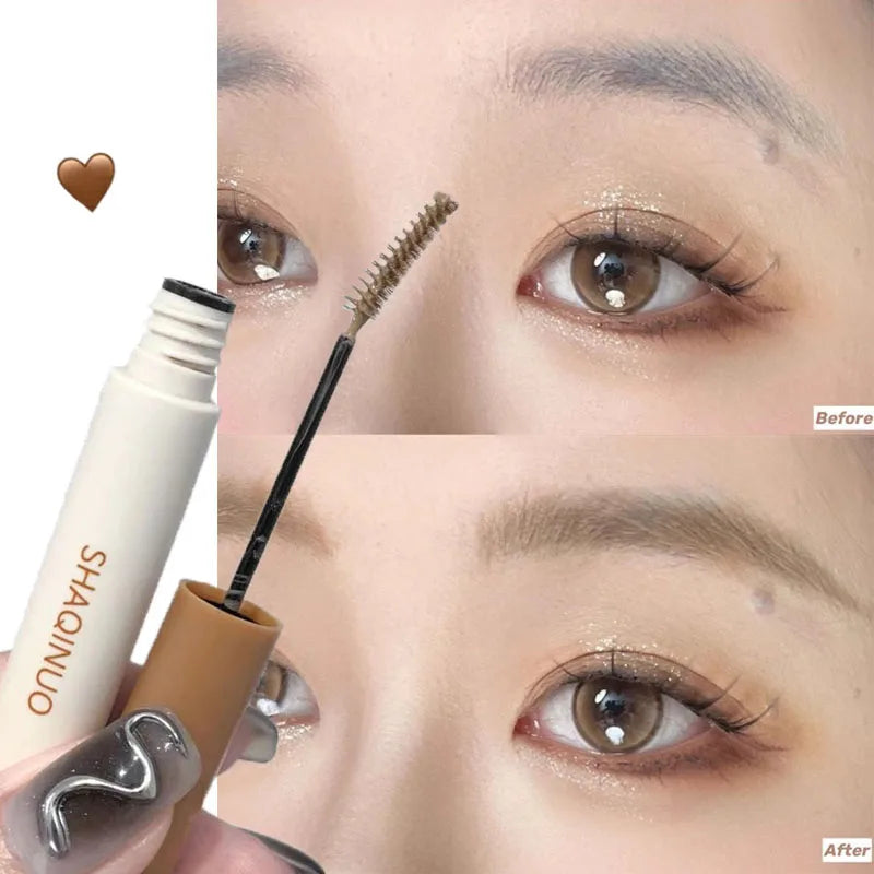 Eyebrow Dye Waterproof Long Lasting Natural Brown Eyebrow Gel Paint Eyebrow Tint Mascara Makeup Brow Enhancer Cream Cosmetics Qme