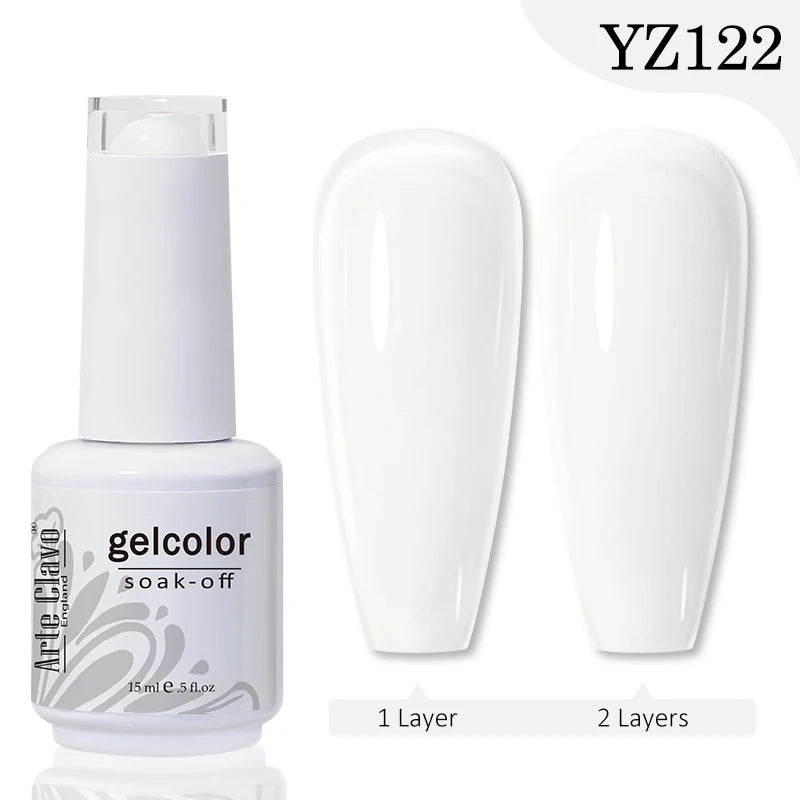 Arte Clavo Transparent Nude Pink Jelly Gel Nail Polish Semi Permanent