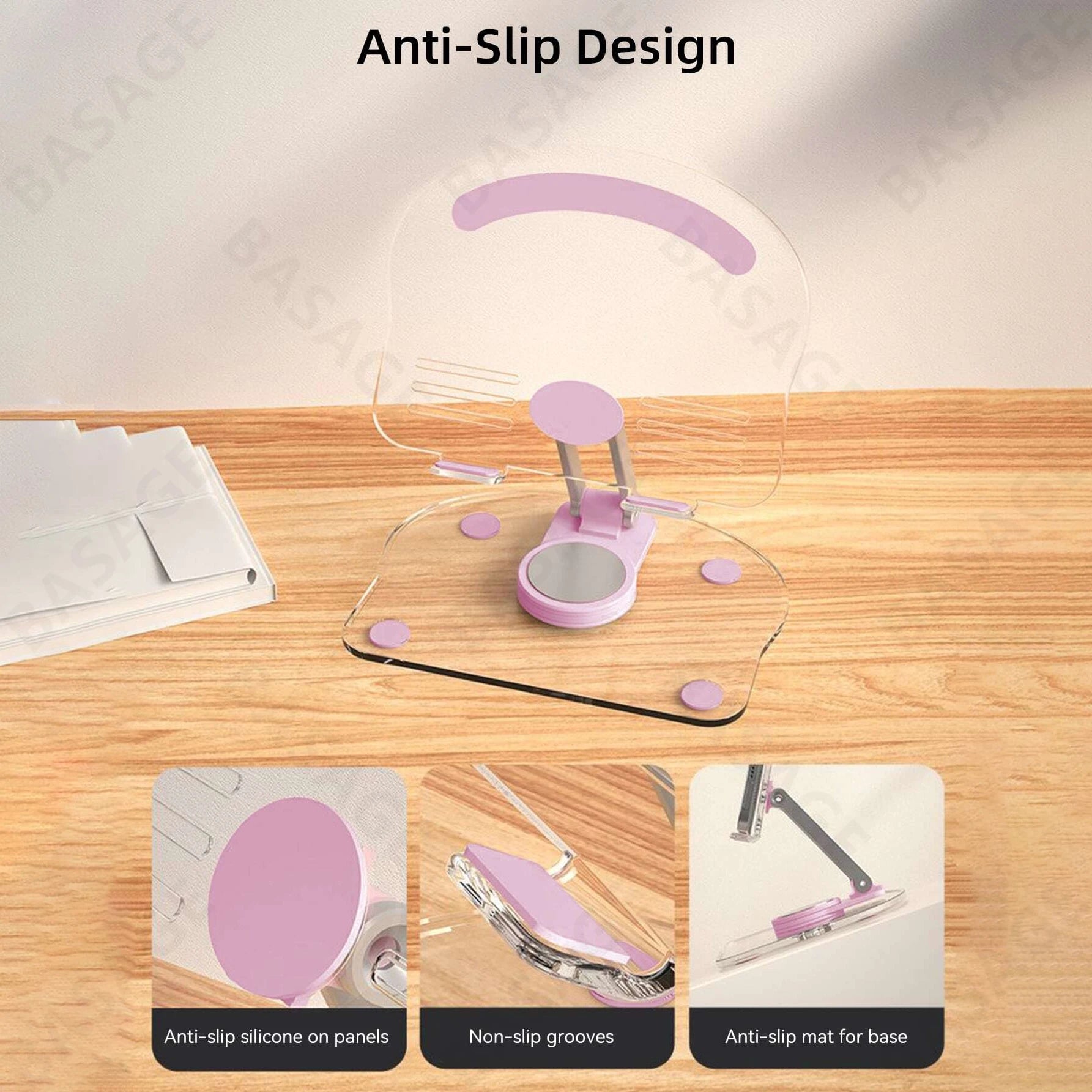 Multi Function Adjustable Lift Creative Mobile Phone Tablet Stand Aluminum Desktop Foldable Lazy Stand Cute Acrylic Plate Q16 Qme