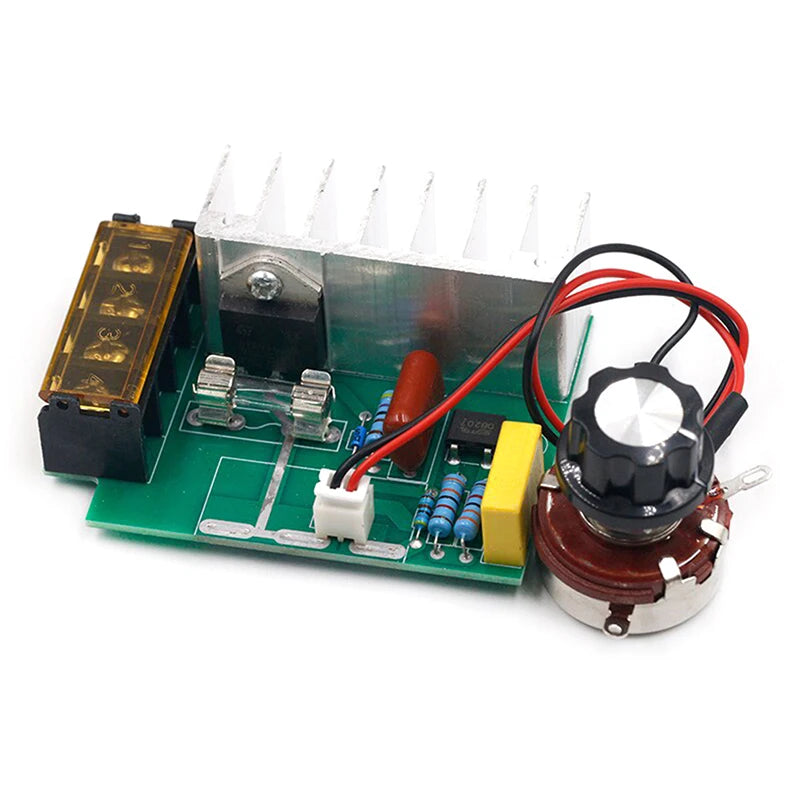 4000W 0-220V AC SCR Electric Voltage Regulator Motor Speed Controller Dimmers. Qme