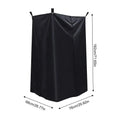 Portable Privacy Shower Tent Outdoor Waterproof Changing Room Shelter for Camping Hiking Beach Toilet Shower Bathroom Beach Boat Qme Black