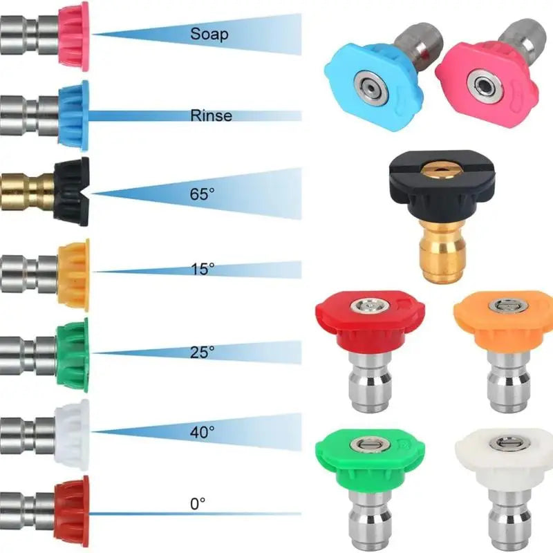 5 1 Quick Connect Garden Pressure Washer Spray Nozzle 0 65 Degree Qme