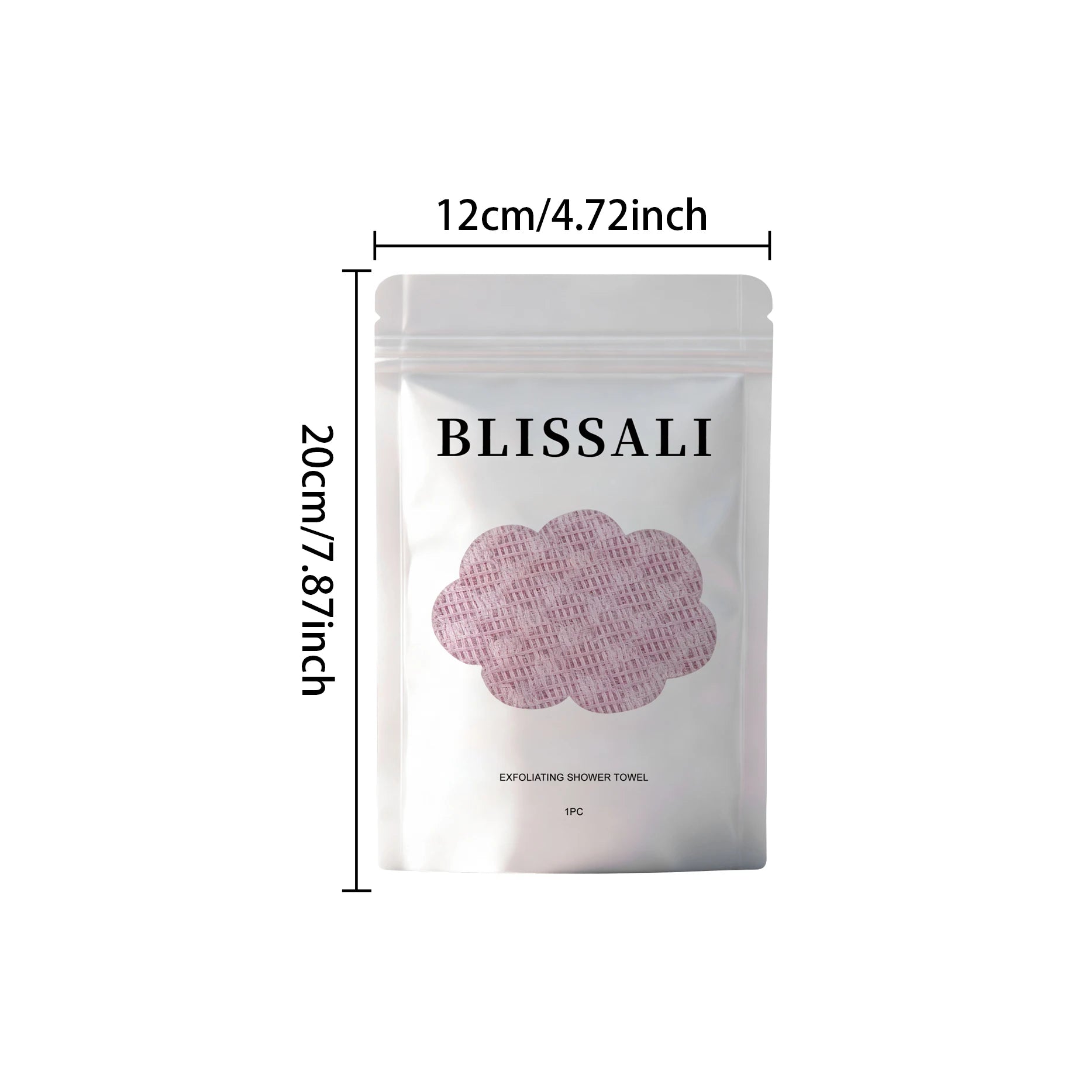 Back Scrubbing Towel Durable Exfoliating Body Towel Cleansing Skin Polishing Cloth Oil Control Dirt Removal Bath Accessories Qme TypeB Pink Color