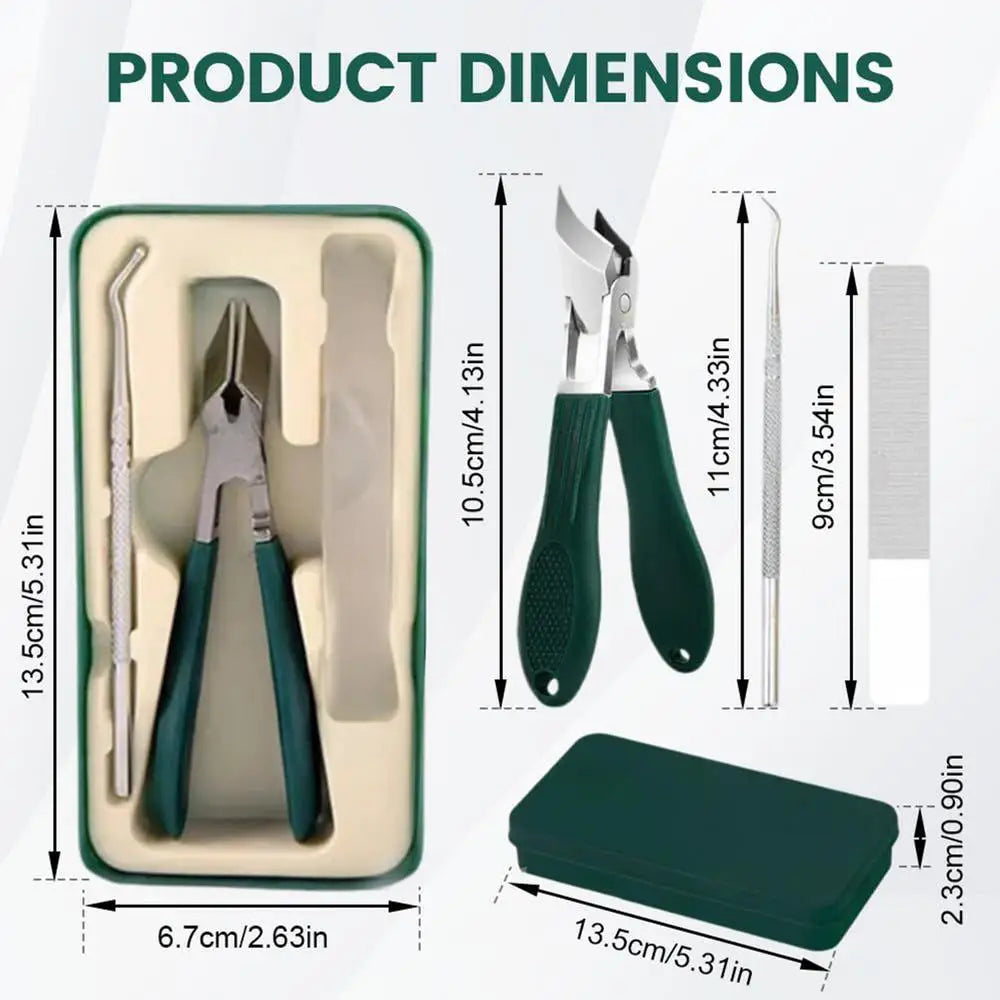 Oblique Nail Cutter Slanted Toenail Scissors Anti-splash Wide Jaw Qme Green China Mainland