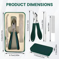 Oblique Nail Cutter Slanted Toenail Scissors Anti-splash Wide Jaw Qme Green China Mainland