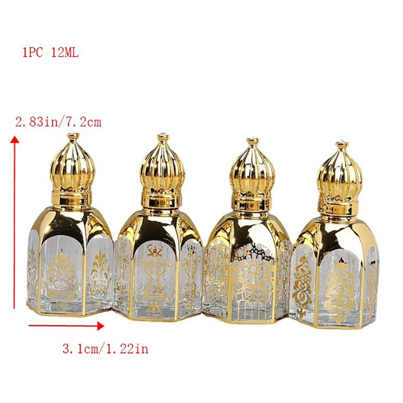 Mini Glass Roll-on Bottle Empty Container Essential Oils Perfumes Qme Default Title