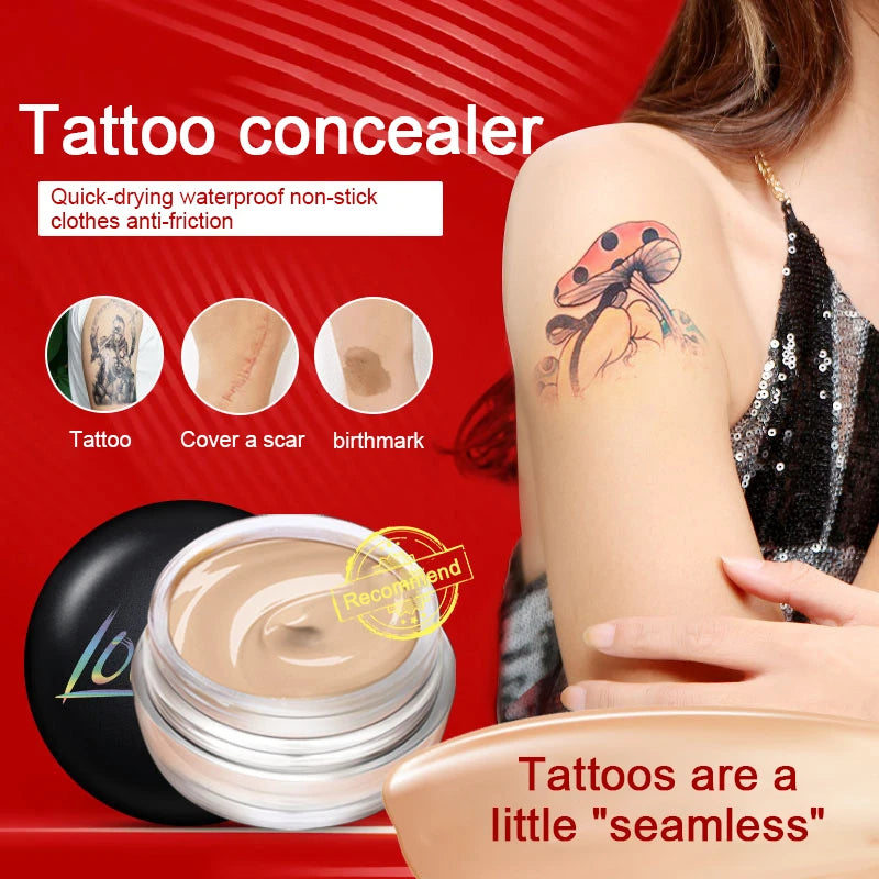 Two-color Tattoo Concealer Waterproof Sweat-proof Cover Birthmarks Qme