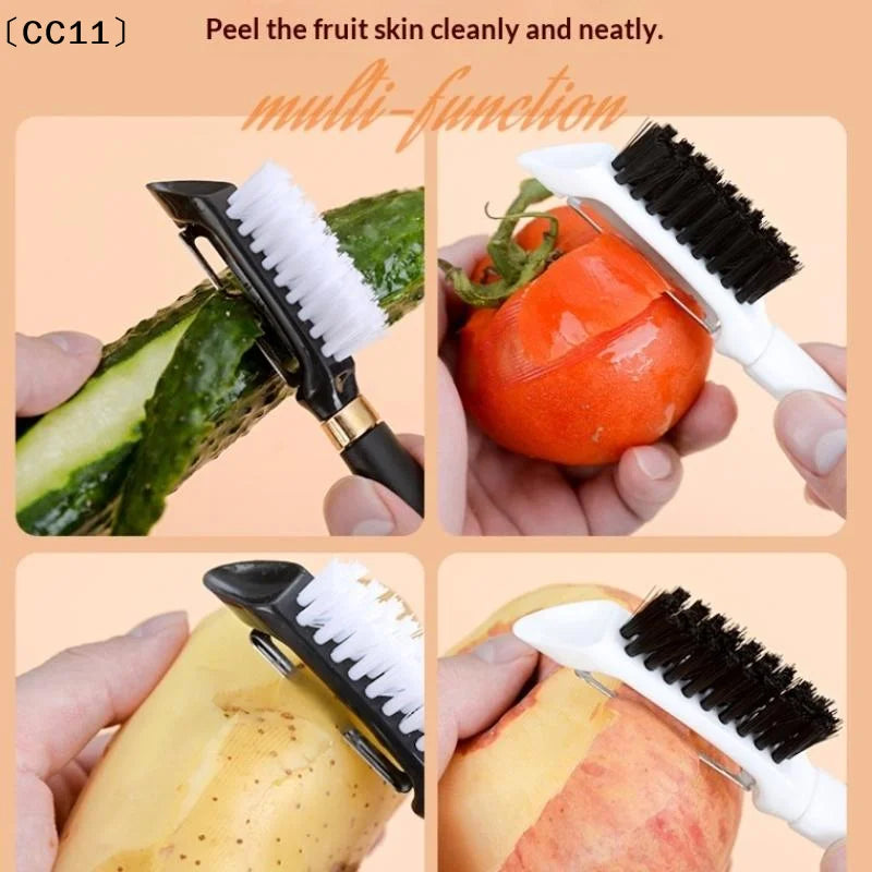 Vegetable Cleaning Brush Scrubber Food Multifunctional Fruit Carrot Qme