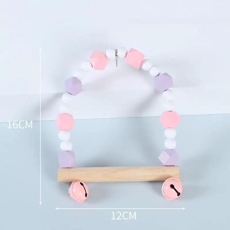 Bridge Bird Supplies Climbing Toys Cage Accessories Colorful Pet Qme A14