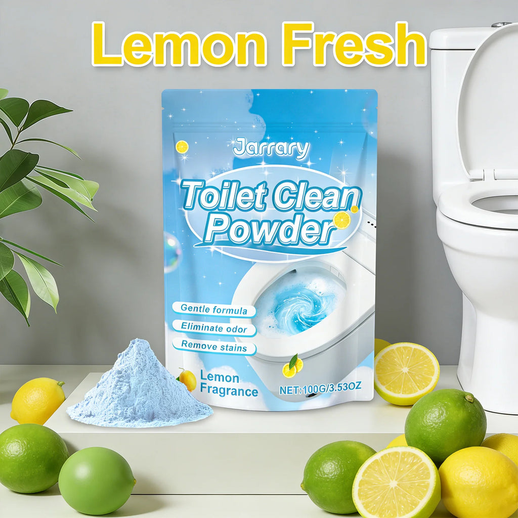 Toilet Cleaning Powder Gentle Formula Removing Stains & Urinary Scale Eliminate Odors Lemon Fragrance Household Toilet Cleaner Qme
