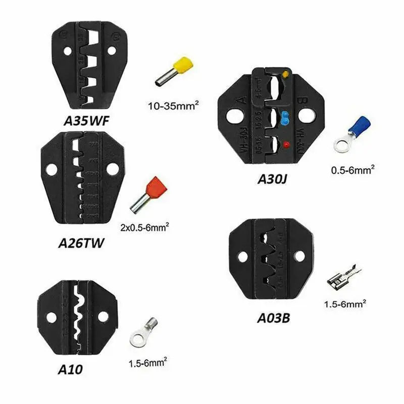 Wire Crimper Tool Ratchet Connector Electrical Ethernet Plier Qme