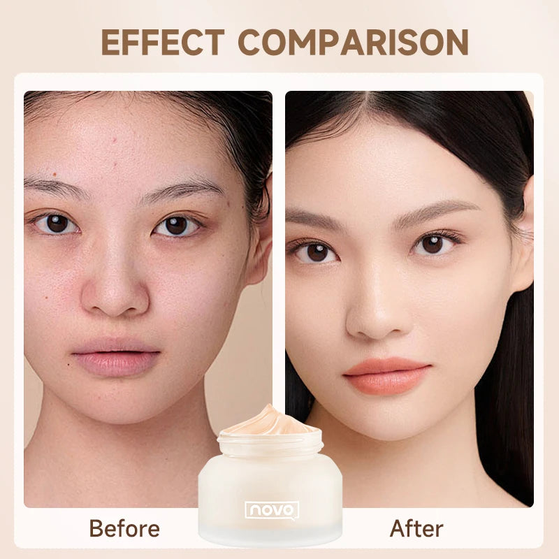 Moisturizing Matte Foundation & BB Cream,Full Coverage Concealer,Long Lasting,Oil Control,Waterproof,Non-Clumpy, Evens Skin Tone Qme