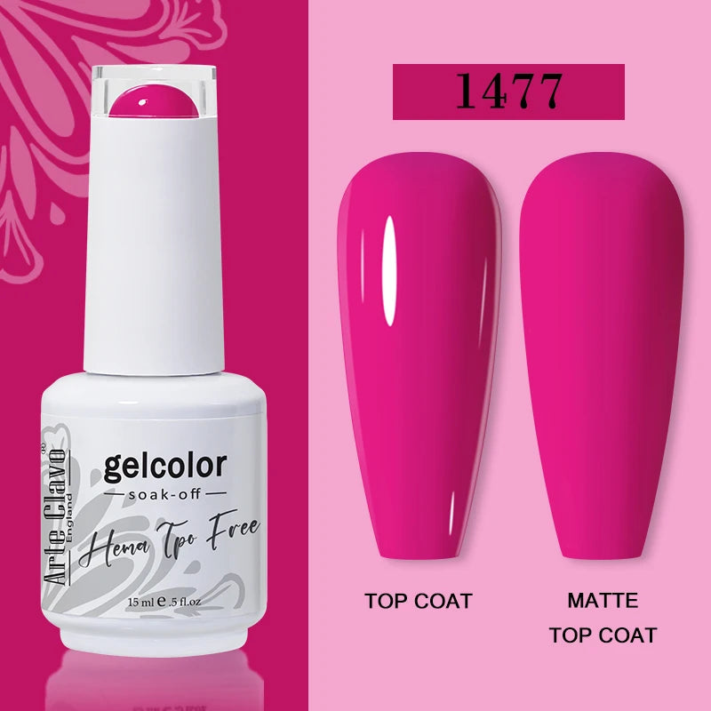 Arte Clavo Red Series Nail Polish Party Colors Gel Varnishes All