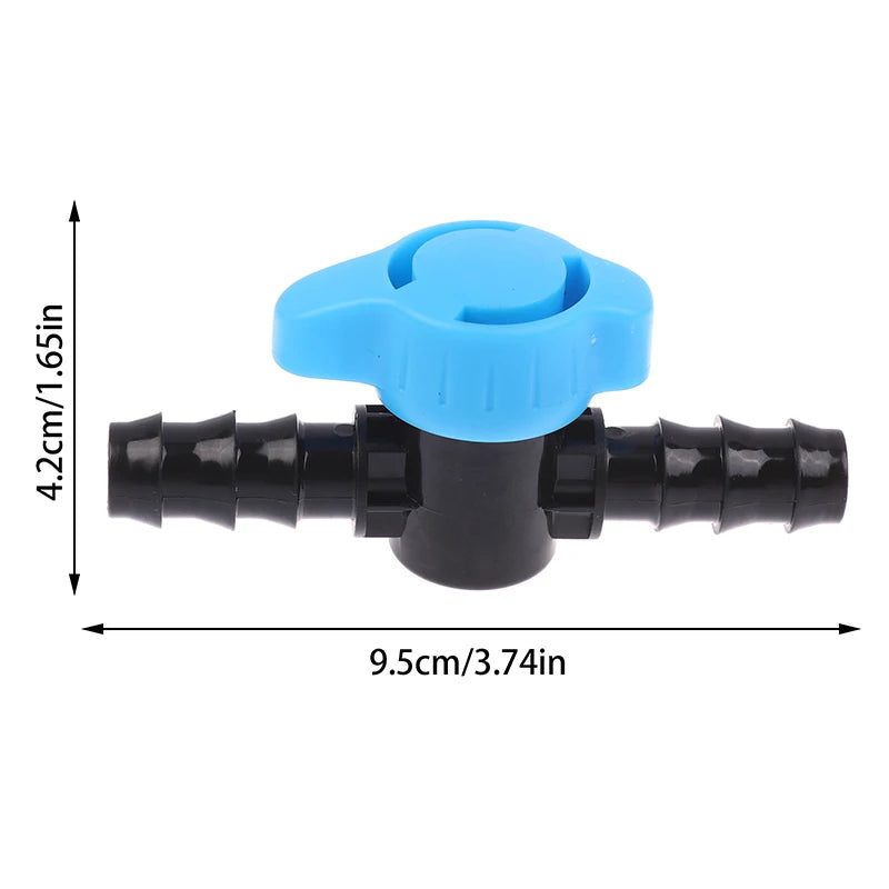 ^6Pcs 16MM Drip Irrigation Barbed Valve Hose Valve Garden Tap Drip Irrigation Pipe Connectors Water Valve For Drip Or Sprinkler Qme 6pcs