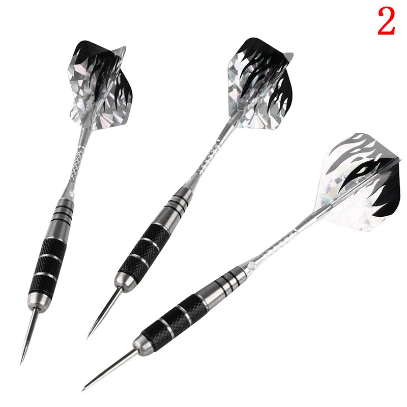 3 Pieces In A Pack 22g Anti-fall Needles Full Metal Darts Set Safety Video Game Darts Indoor Soft Darts Steel Shaft Darts Qme B
