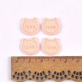 50Pcs Love Letter Cat Embossing Leather Labels For Clothes Sewing Accessories Garment DIY Crafts Supplies Kid Hats Shoes Tags Qme 1