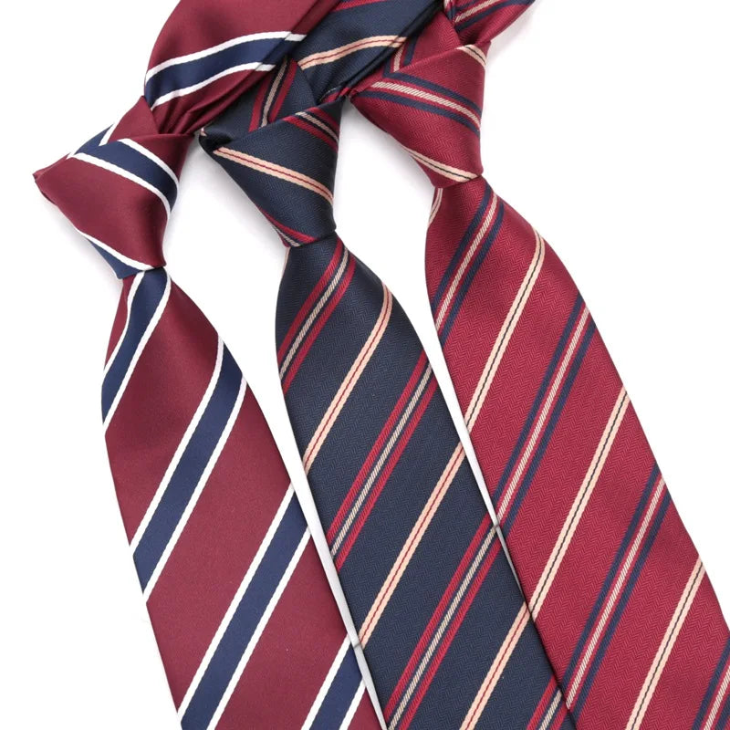 Fashion JK Striped Necktie Year Preppy Tie Graduation Campus Events Qme