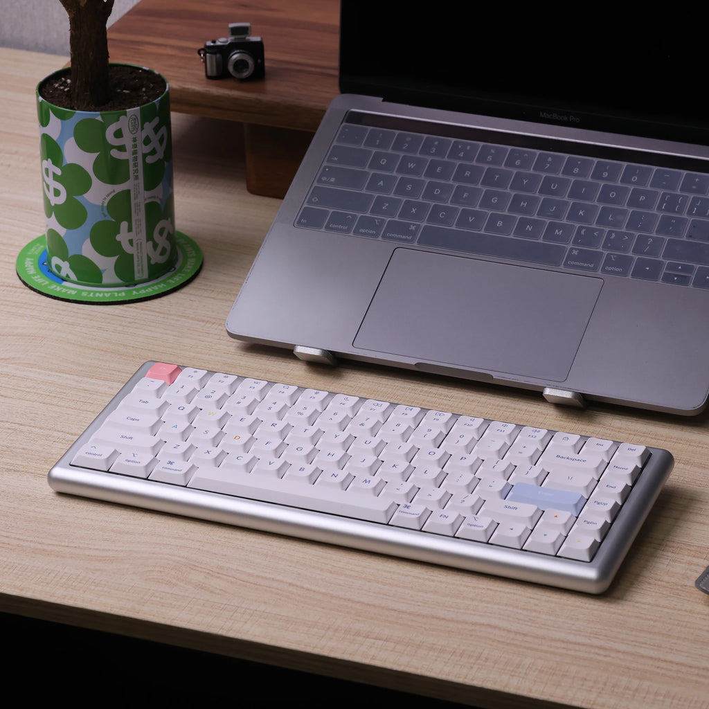 CHOSFOX Vero75 Low Profile Mechanical Keyboard Support QMK/VIA 84 Key 75% Three Modes Custom Hot Swappable RGB Office Keyboard Qme