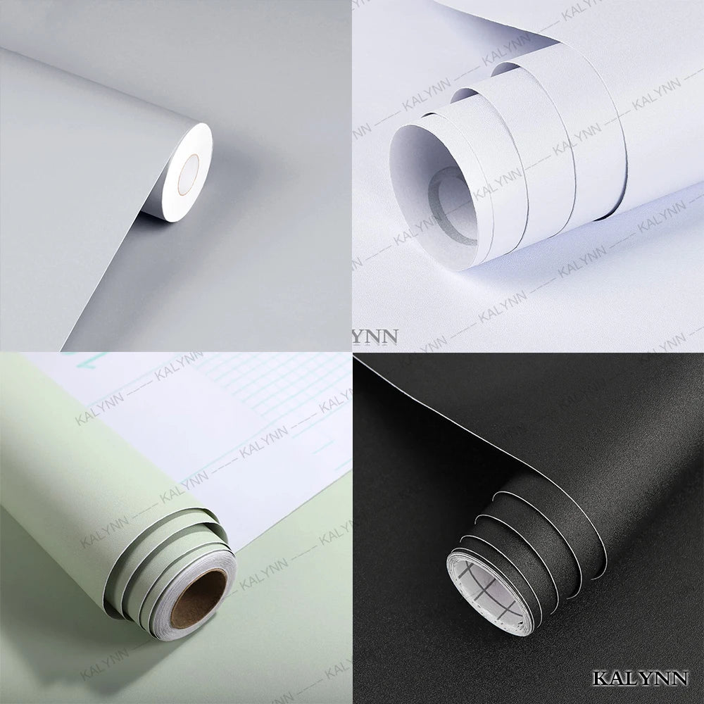 PVC Waterproof Vinyl Wall Contact Paper Dark Green Self-adhesive Qme