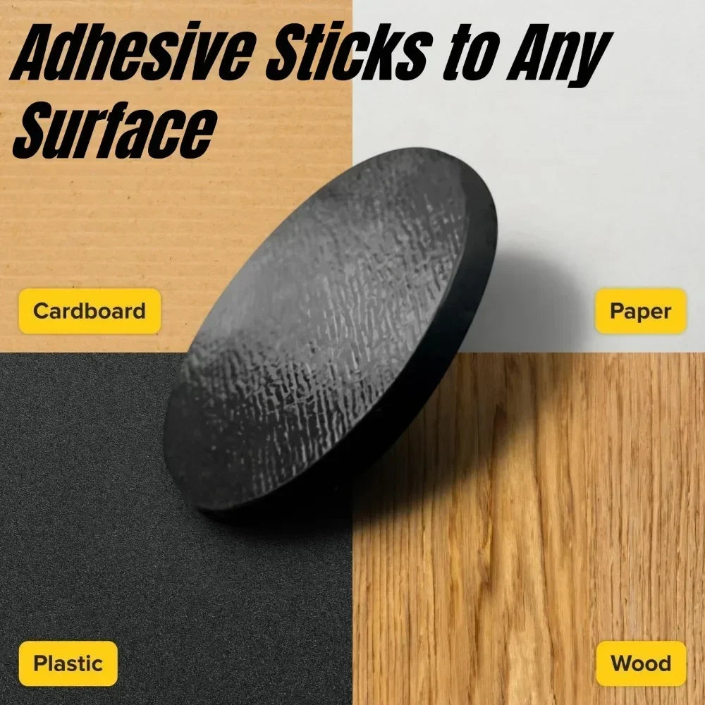 10PCS Self-Adhesive Magnetic Sheets Household DIY Craft Decoration Fridge Magnets Soft Rubber Square Round Magnetic Stickers Qme