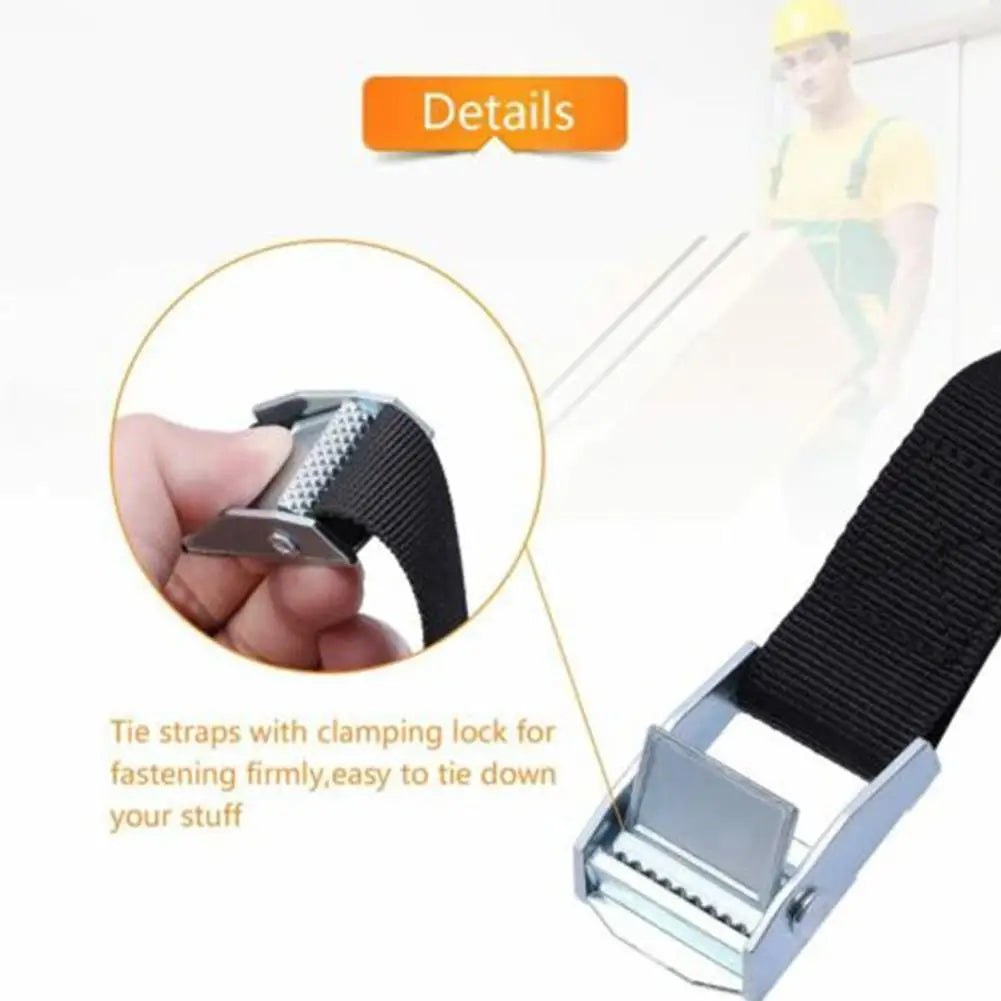 2pcs 40CM Car Tension Rope Tie Down Strap Strong Ratchet Belt Car Luggage Bag Cargo Lashing Strap for Truck Motorcycle Bike Boat Qme