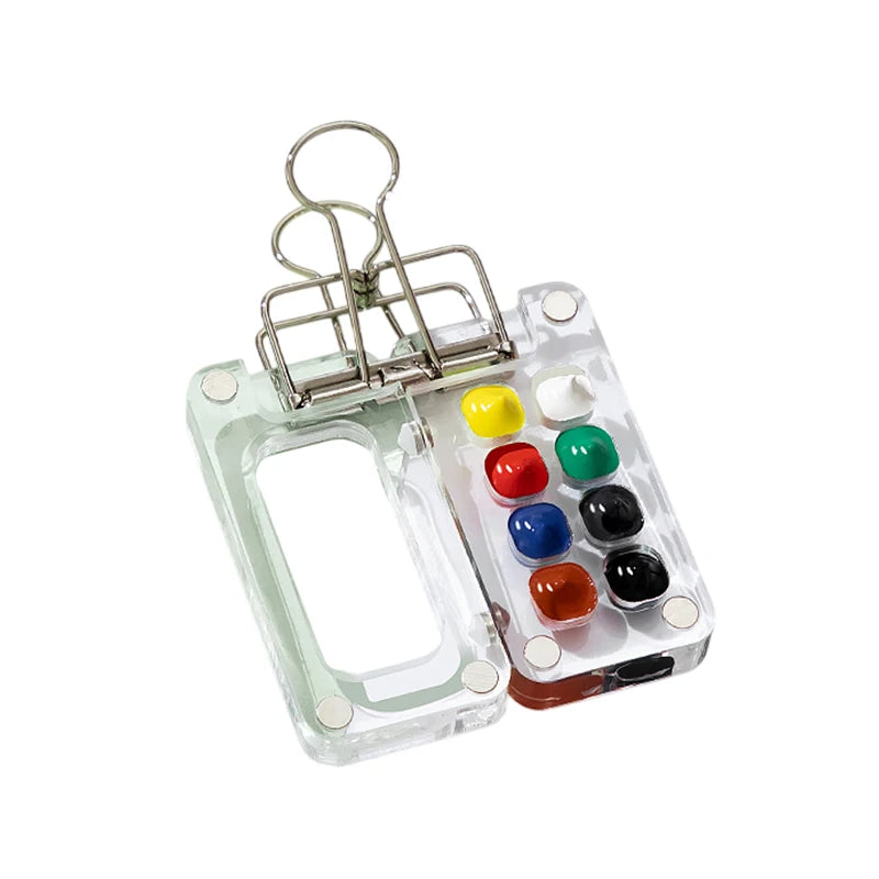 Travel Watercolour Paint Palette Mini Pocket Artist Watercolor Sets Qme