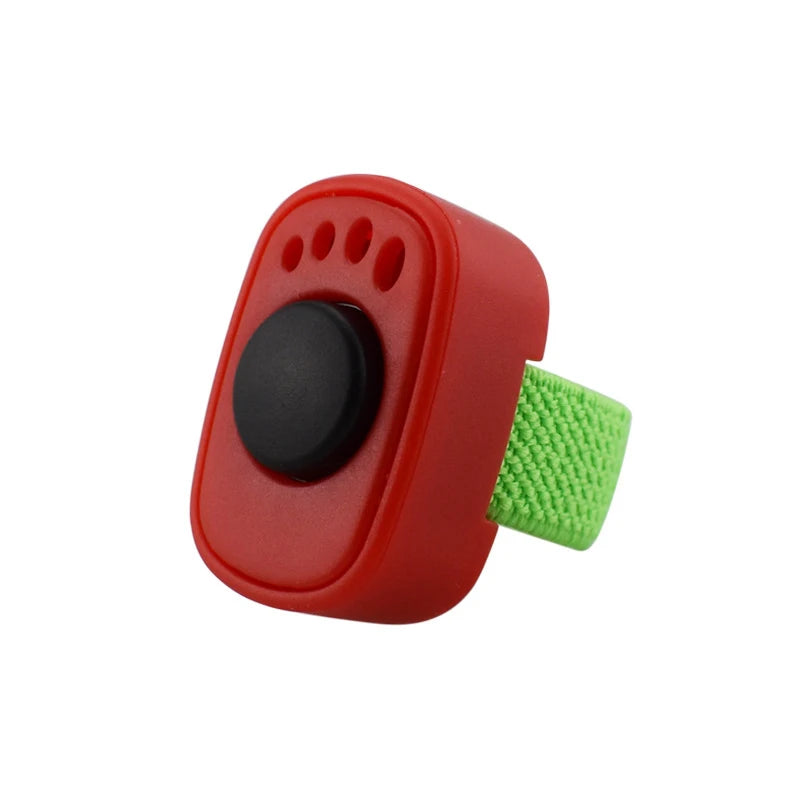 Interactive Sound Clicker Trainer For Thumb Training No Battery For Dogs Cats Positive Reinforcement Train Qme Red