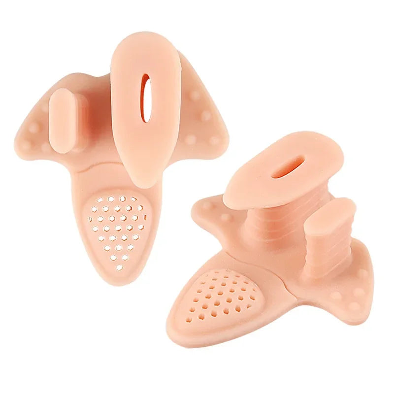 Soft Massage Forefoot Pads Holes Thickened Sole Toe Separators Daily Qme Yellow