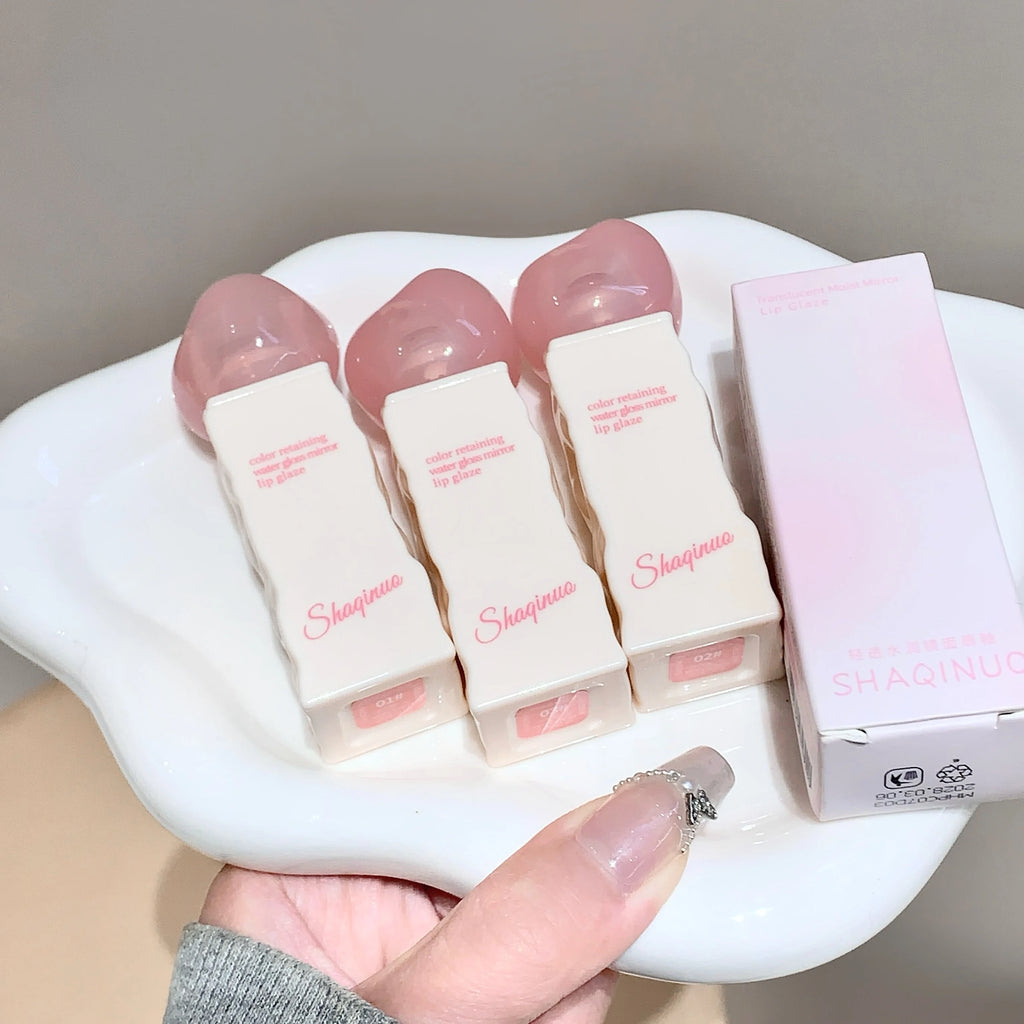 SHAQINUO Mirror Gloss Lip Hydrating Long-lasting Luminous Finish Qme
