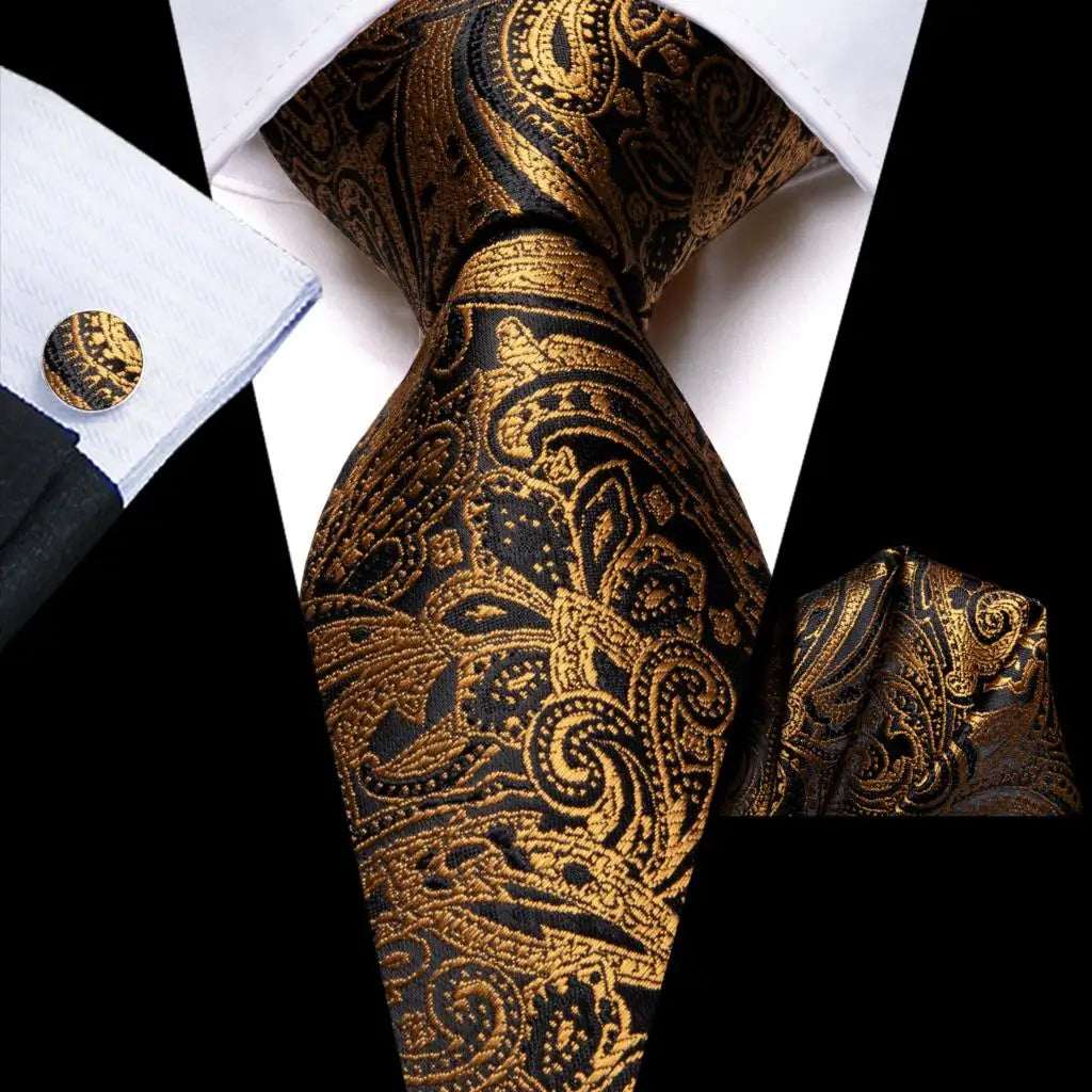 Blue Business Solid Plaid Striped Men's Tie Necktie Ties Men Formal