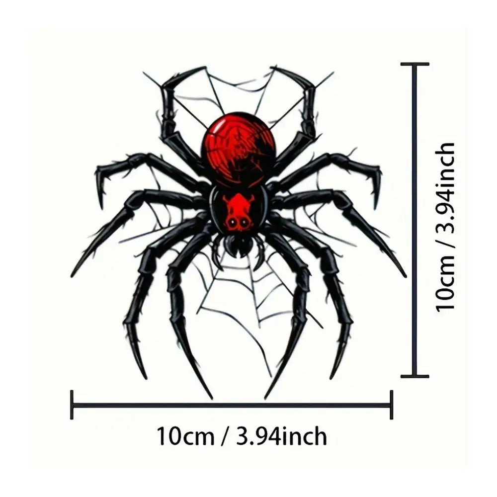 Cartoon Car Stickers Spider Cartoon Car Decals Fashionable Auto Animal Stickers Decorative Car Sticker For Vehicles Decorations Qme Black