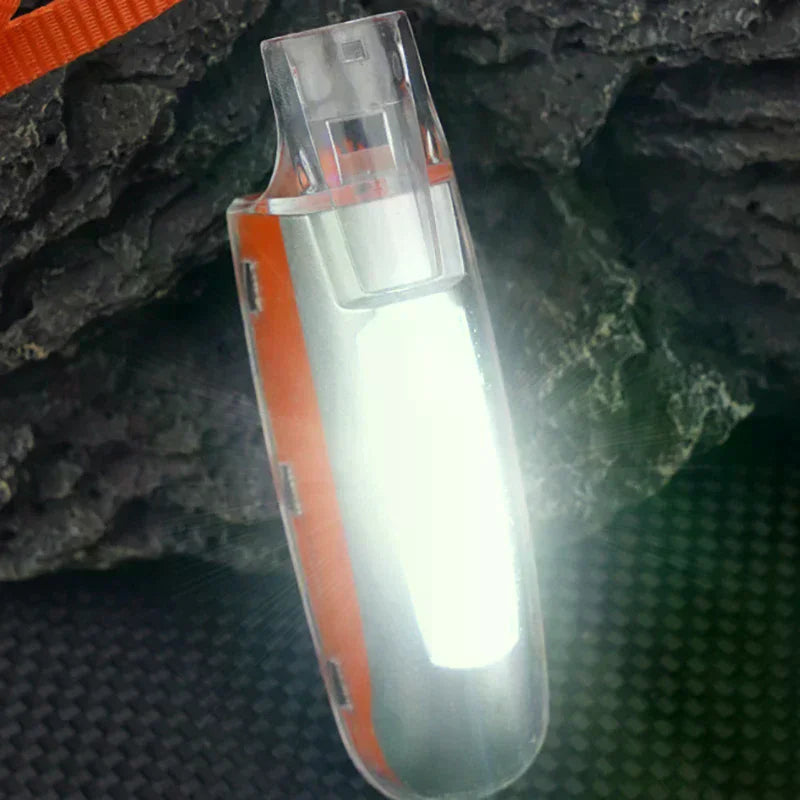 Outdoor Camping Survival Whistle Rescue Whistle With Led Light Charging Mini Flashlight 3-speed Adjustment Emergency Torch Qme