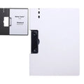 A4 File Folder Cover Document Organizer Clipboard Business School Qme White