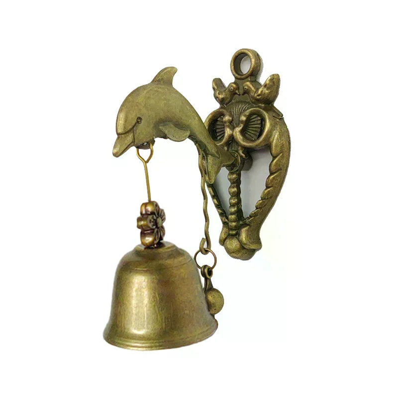 Vintage Style Animal Doorbells Metal Iron Bells Wind Bells Puppy Elephant Owls Wall Hanging Decoration Outdoor Wind Chimes Gift Qme