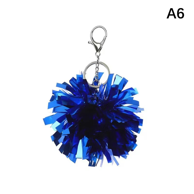 Colorful Cheer Pom Keychains Cheerleader Cheerleading Keyring Charm Qme Other A6